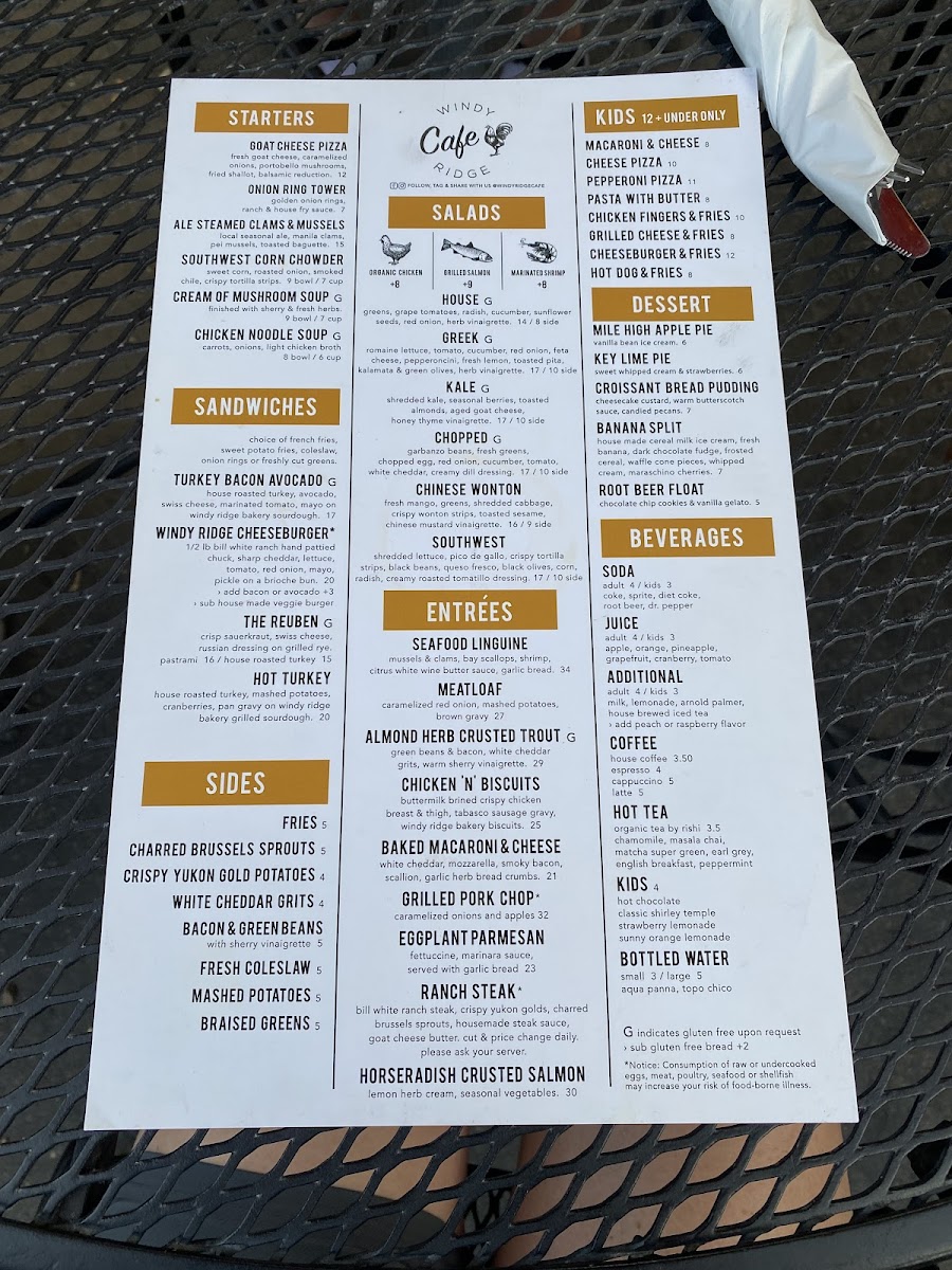 Menu Windy Ridge Café-10