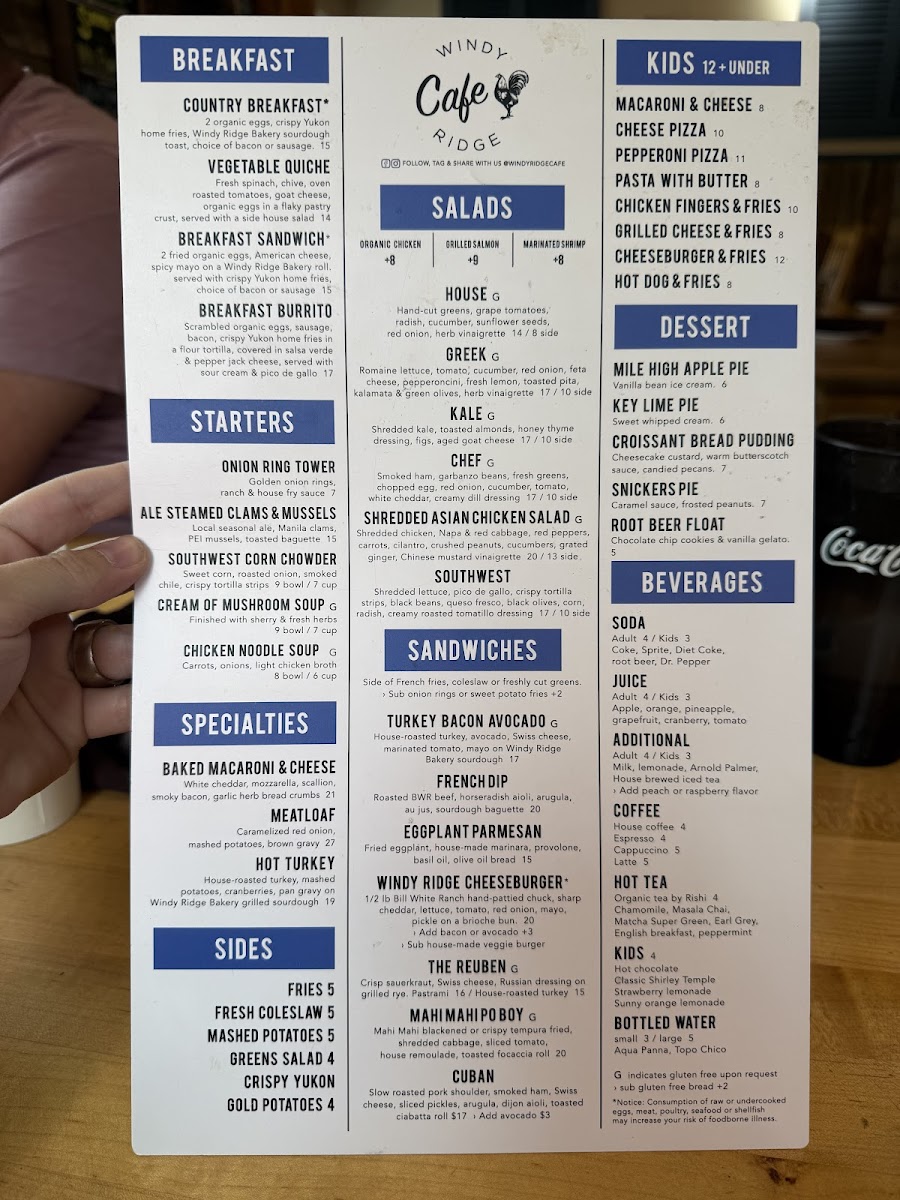 Menu Windy Ridge Café-4